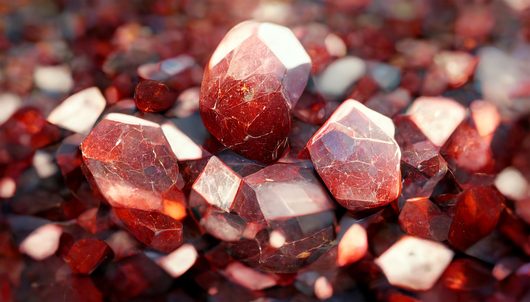 Ruby gemstone background